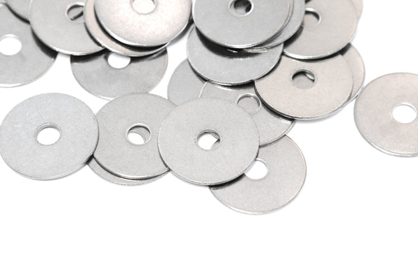 Red Hound Auto 40 Flat Fender Washers Set Fits 1/4 Inch .281 Inch ID Hole Size, 1.25 Inch OD for 304 SS Stainless Steel Corrosion Resistant