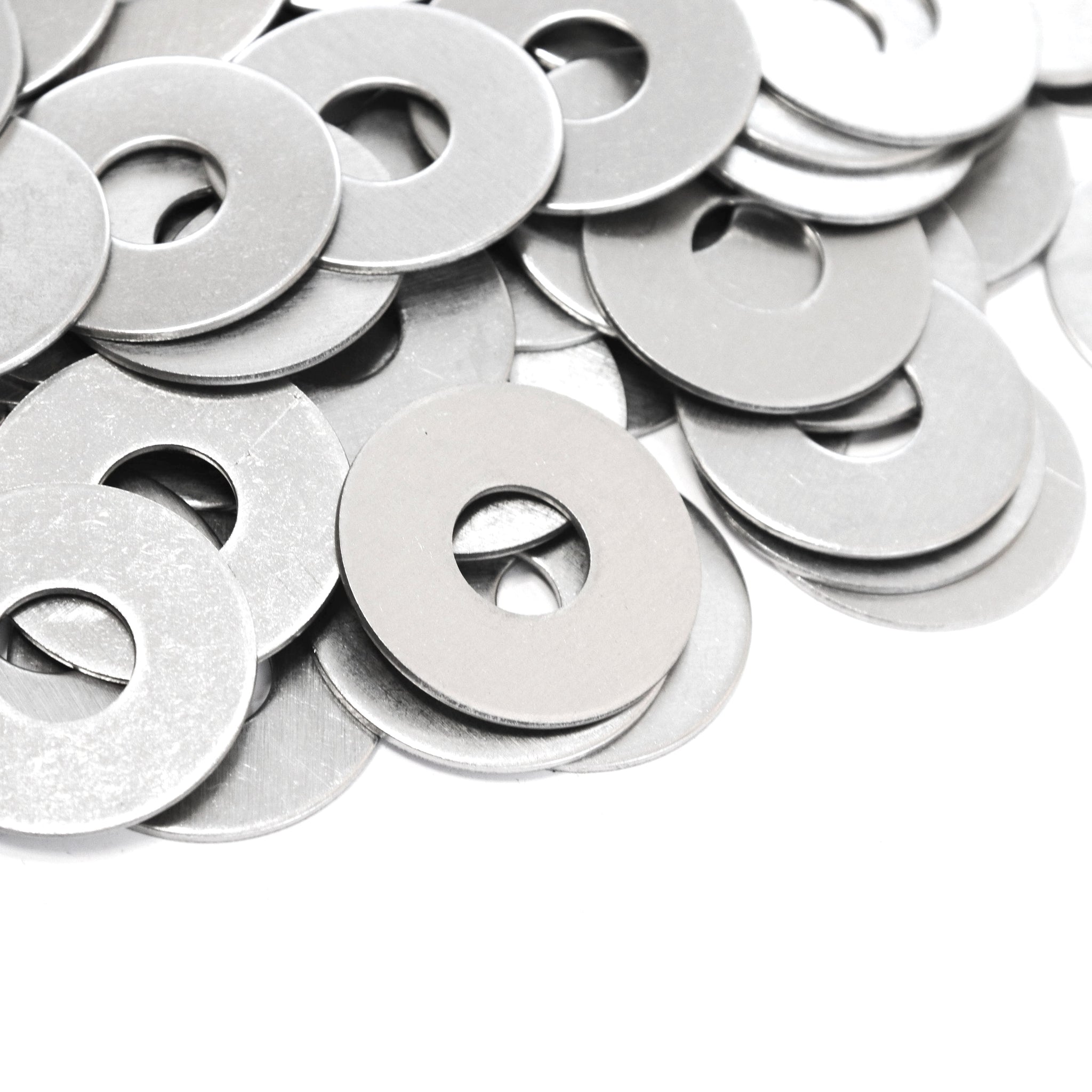Red Hound Auto 100 Flat Fender Washers Set Fits 1/2" .531 Inch ID Hole Size, 1.5 Inch OD for 304 SS Stainless Steel Corrosion Resistant