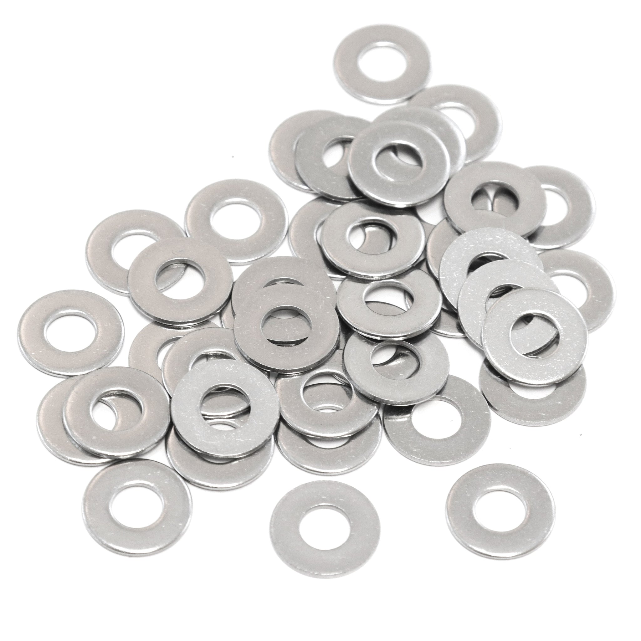 Red Hound Auto 40 Flat Standard Washers Set Fits 1/4 Inch .281 Inch ID Hole Size, .625 Inch OD for 304 SS Stainless Steel Corrosion Resistant