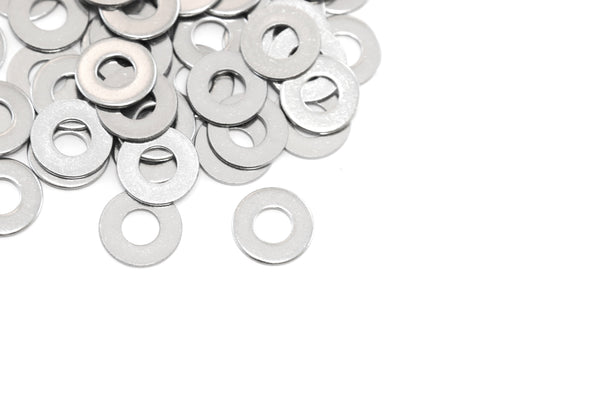 Red Hound Auto 100 Flat Standard Washers Set Fits 1/4 Inch .281 Inch ID Hole Size, .625 Inch OD for 304 SS Stainless Steel Corrosion Resistant