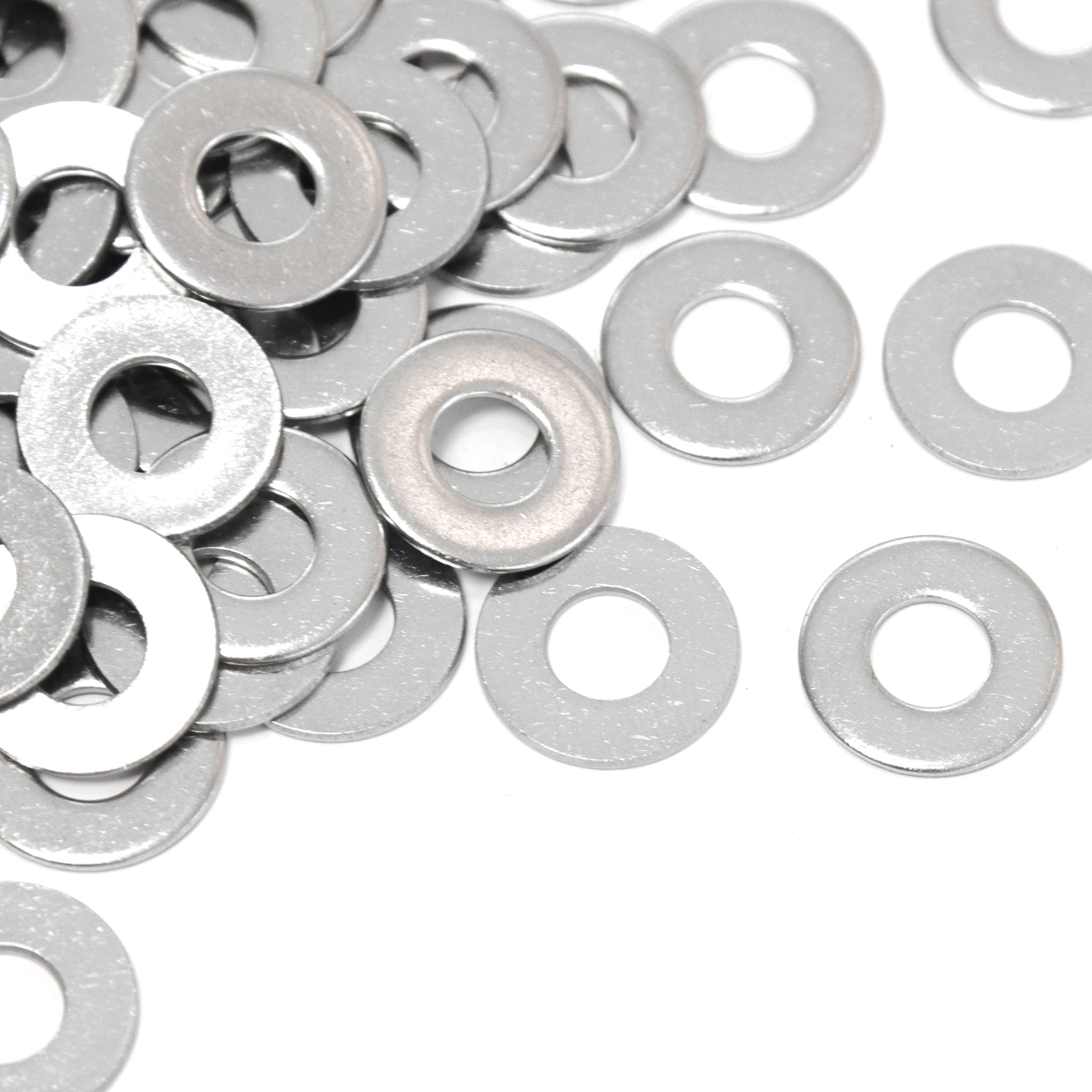 Red Hound Auto 100 Flat Standard Washers Set Fits 1/4 Inch .281 Inch ID Hole Size, .625 Inch OD for 304 SS Stainless Steel Corrosion Resistant