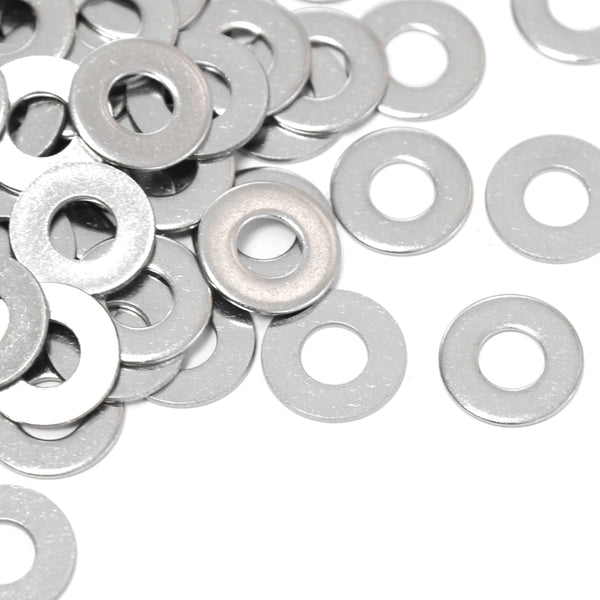 Red Hound Auto 100 Flat Standard Washers Set Fits 1/4 Inch .281 Inch ID Hole Size, .625 Inch OD for 304 SS Stainless Steel Corrosion Resistant