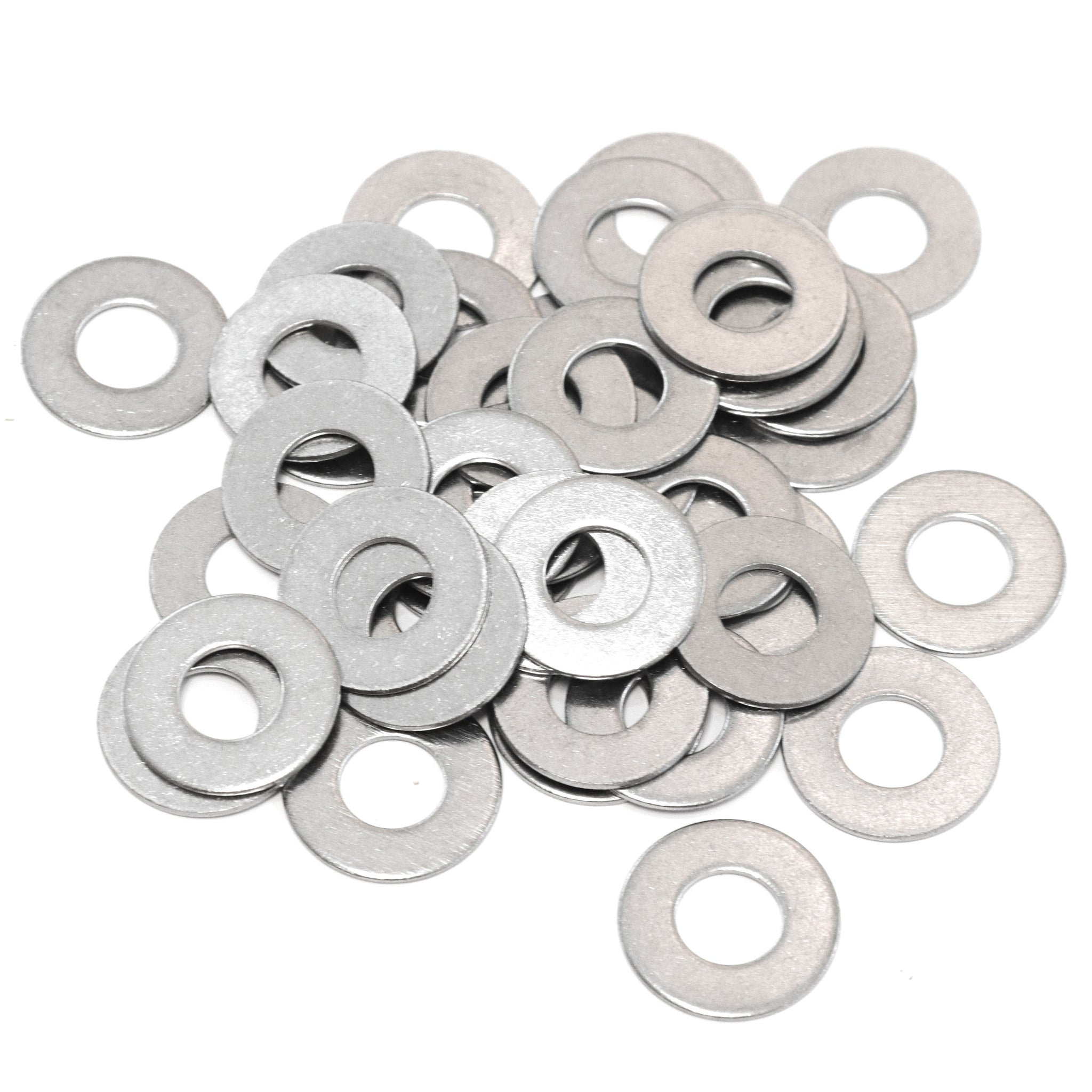 Red Hound Auto 40 Flat Standard Washers Set Fits 3/8 Inch .406 Inch ID Hole Size, .875 Inch OD for 304 SS Stainless Steel Corrosion Resistant