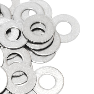 Red Hound Auto 50 Flat Standard Washers Set Fits 3/8 Inch .406 Inch ID Hole Size, .875 Inch OD for 304 SS Stainless Steel Corrosion Resistant