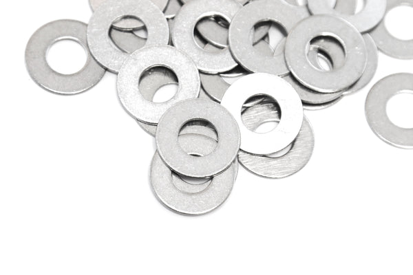 Red Hound Auto 50 Flat Standard Washers Set Fits 3/8 Inch .406 Inch ID Hole Size, .875 Inch OD for 304 SS Stainless Steel Corrosion Resistant
