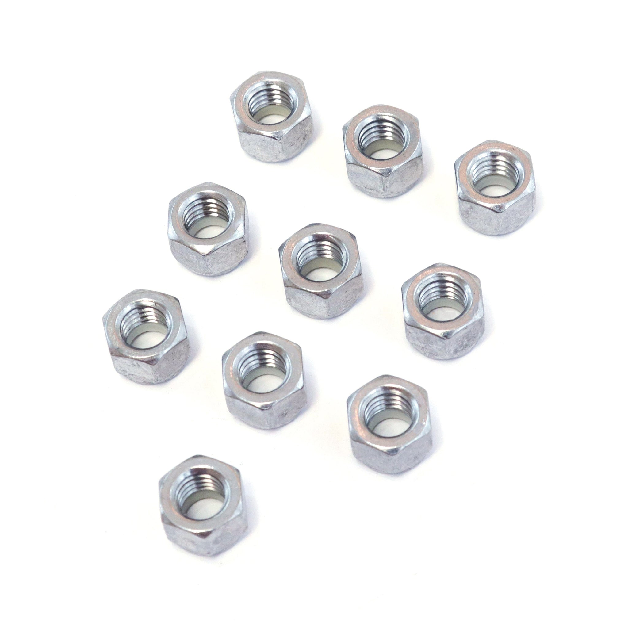 Red Hound Auto 10 Nylon Insert Lock Nut Set 3/8 Inch Diameter Hole Size for Bolt or Threaded Stud 304 SS Stainless Steel Corrosion Resistant 16 Standard Coarse Thread