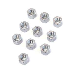 Red Hound Auto 10 Nylon Insert Lock Nut Set 3/8 Inch Diameter Hole Size for Bolt or Threaded Stud 304 SS Stainless Steel Corrosion Resistant 16 Standard Coarse Thread