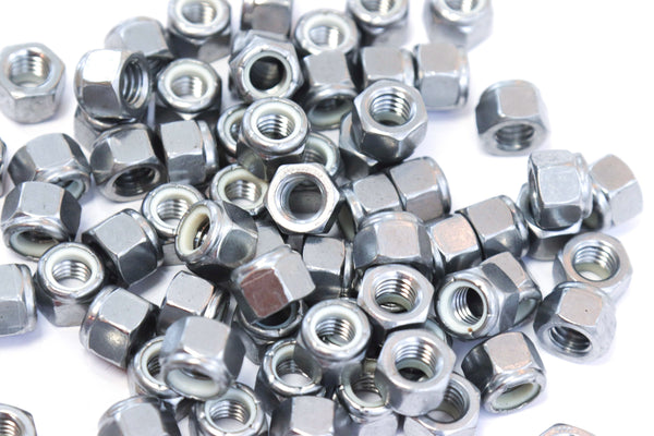 Red Hound Auto 80 Nylon Insert Lock Nut Set 3/8 Inch Diameter Hole Size for Bolt or Threaded Stud 304 SS Stainless Steel Corrosion Resistant 16 Standard Coarse Thread