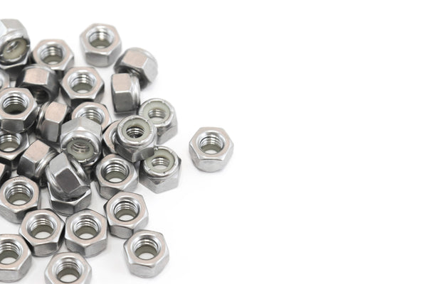 Red Hound Auto 40 Nylon Insert Lock Nut Set 5/16 Inch Diameter Hole Size for Bolt or Threaded Stud 304 SS Stainless Steel Corrosion Resistant 18 Standard Coarse Thread