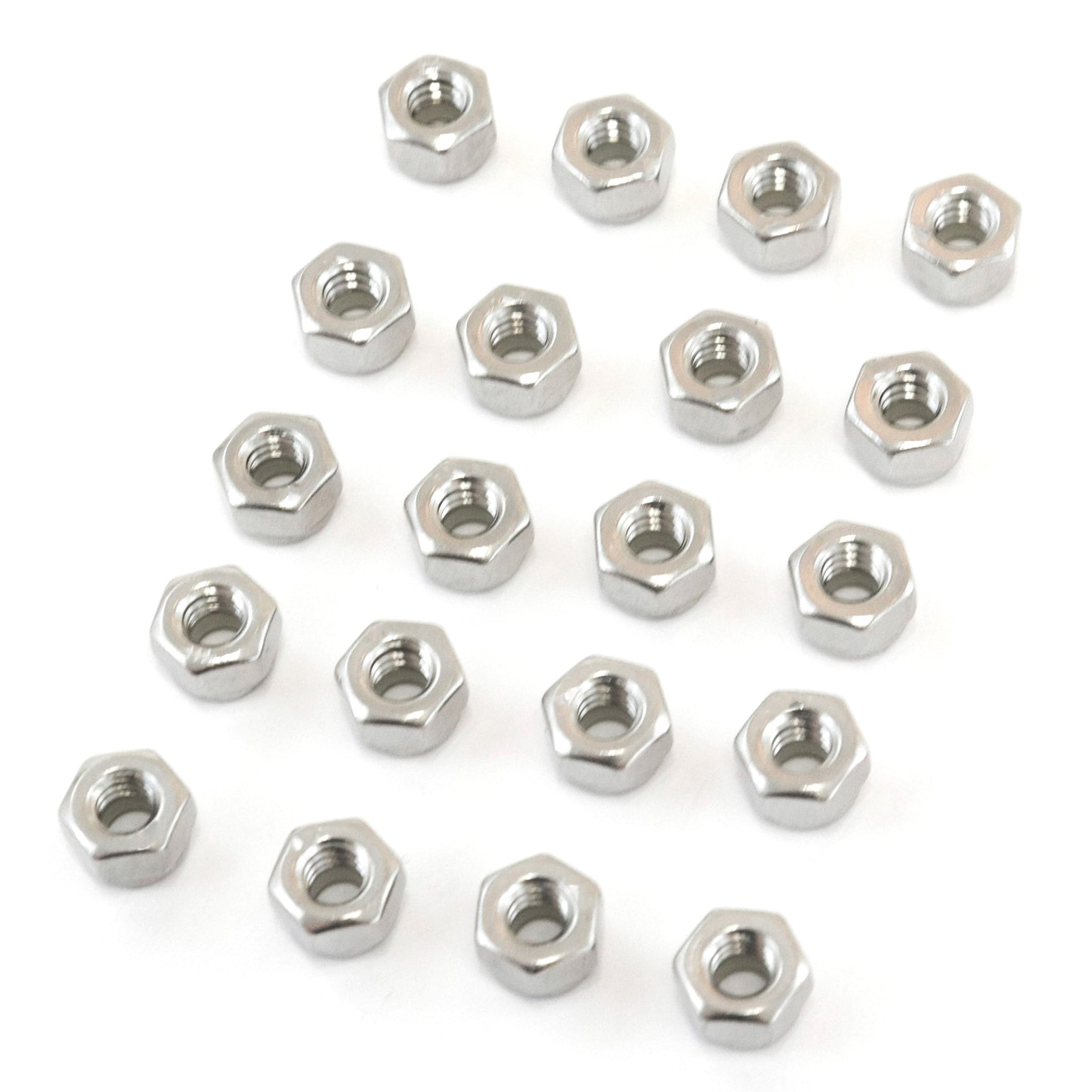 Red Hound Auto 20 Nylon Insert Lock Nut Set 1/4 Inch Diameter Hole Size for Bolt or Threaded Stud 304 SS Stainless Steel Corrosion Resistant 20 Standard Coarse Thread