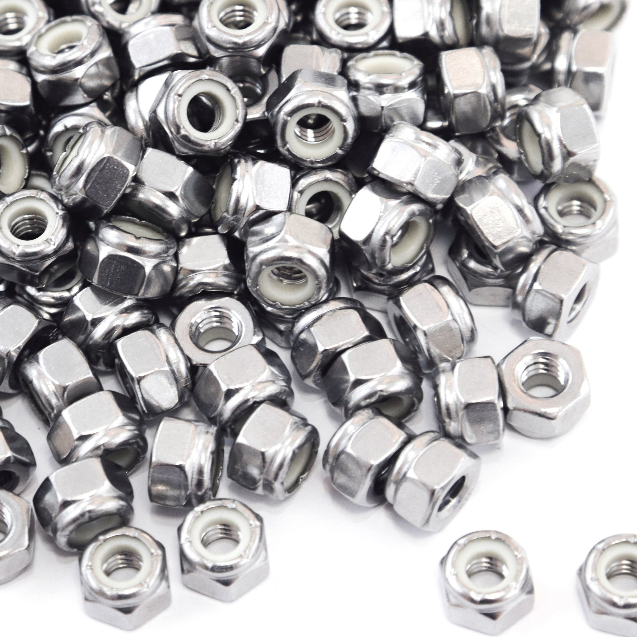 Red Hound Auto 160 Nylon Insert Lock Nut Set 1/4 Inch Diameter Hole Size for Bolt or Threaded Stud 304 SS Stainless Steel Corrosion Resistant 20 Standard Coarse Thread