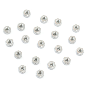 Red Hound Auto 20 Nylon Insert Lock Nut Set Number 4 Diameter Hole Size for Bolt or Threaded Stud 304 SS Stainless Steel Corrosion Resistant 40 Standard Coarse Thread
