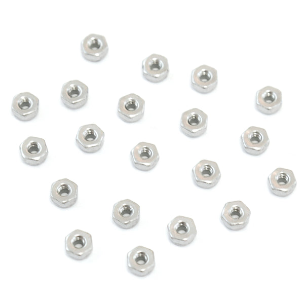 Red Hound Auto 20 Nylon Insert Lock Nut Set Number 4 Diameter Hole Size for Bolt or Threaded Stud 304 SS Stainless Steel Corrosion Resistant 40 Standard Coarse Thread