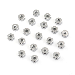 Red Hound Auto 20 Nylon Insert Lock Nut Set Number 6 Diameter Hole Size for Bolt or Threaded Stud 304 SS Stainless Steel Corrosion Resistant 32 Standard Coarse Thread