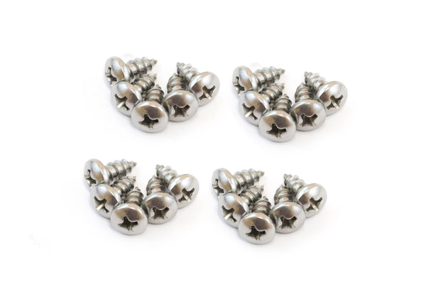 Red Hound Auto 20 Marine Pan Head Self Tapping Screw Set Type A No. 8 x .375 Inches for Wood Metal Plastics 8 x 3/8 304 SS Stainless Steel Corrosion Resistant
