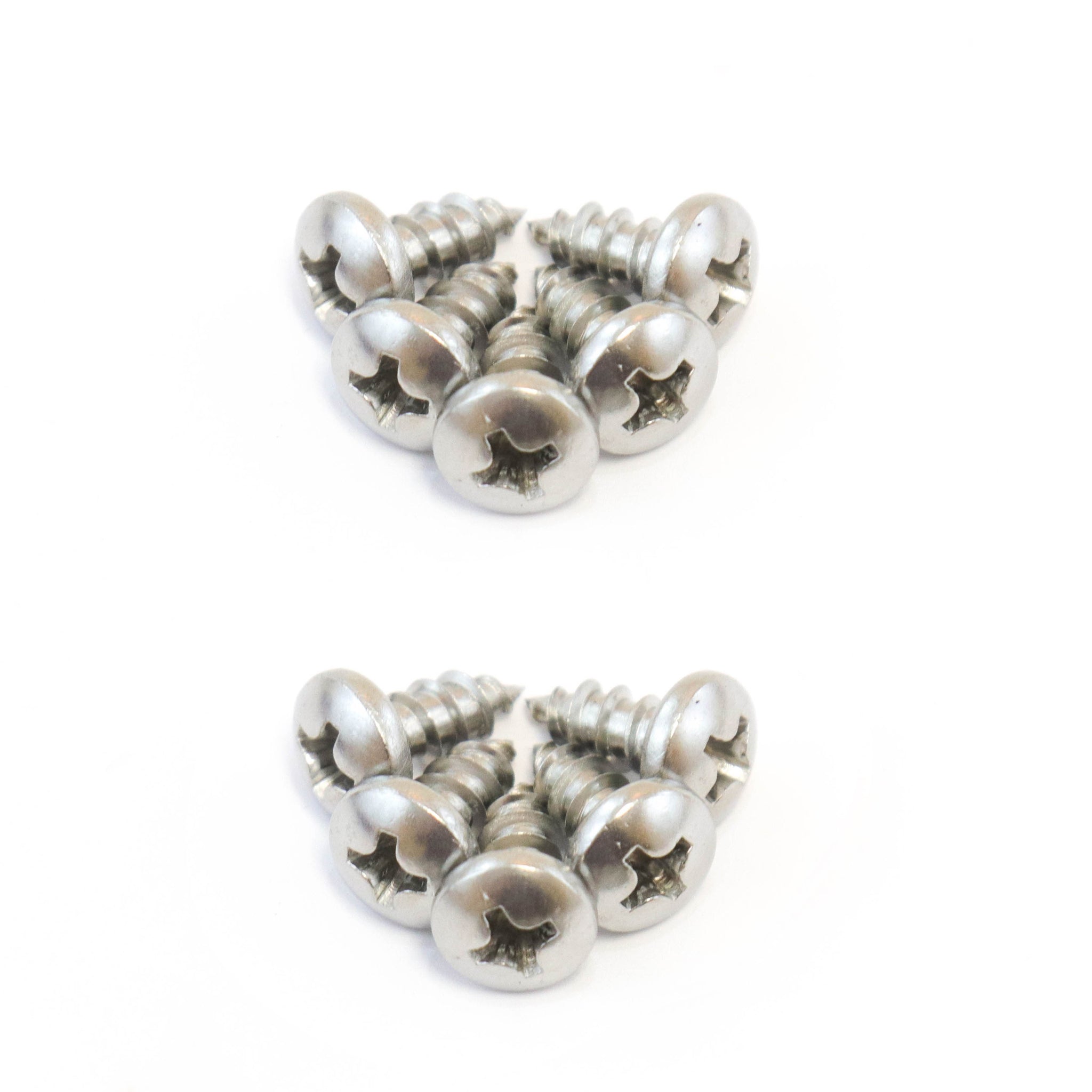 Red Hound Auto 10 Marine Pan Head Self Tapping Screw Set Type A No. 8 x .375 Inches for Wood Metal Plastics 8 x 3/8 304 SS Stainless Steel Corrosion Resistant