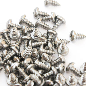 Red Hound Auto 100 Marine Pan Head Self Tapping Screw Set Type A No. 8 x .375 Inches for Wood Metal Plastics 8 x 3/8 304 SS Stainless Steel Corrosion Resistant