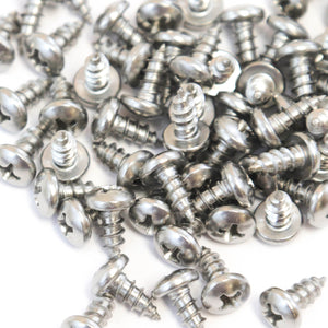 Red Hound Auto 160 Marine Pan Head Self Tapping Screw Set Type A No. 8 x .375 Inches for Wood Metal Plastics 8 x 3/8 304 SS Stainless Steel Corrosion Resistant