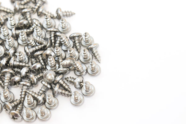 Red Hound Auto 100 Marine Pan Head Self Tapping Screw Set Type A No. 8 x .375 Inches for Wood Metal Plastics 8 x 3/8 304 SS Stainless Steel Corrosion Resistant