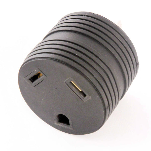 RV Electrical Adapter 15 Amp Male to 30 a Female Plug Round Grip Motorhome