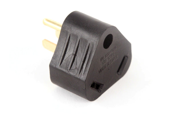 Red Hound Auto RV Electrical Adapter 15 Amp Male to 30 a Female Plug Triangle Grip Motorhome