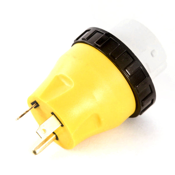 Red Hound Auto RV Electrical Locking Adapter 30A Male to 50A Female Locking Plug Connector