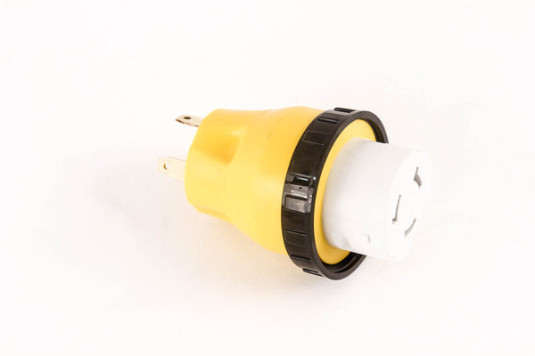Red Hound Auto RV Electrical Locking Adapter 30A Male to 50A Female Locking Plug Connector