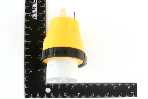 Red Hound Auto RV Electrical Locking Adapter 30A Male to 50A Female Locking Plug Connector