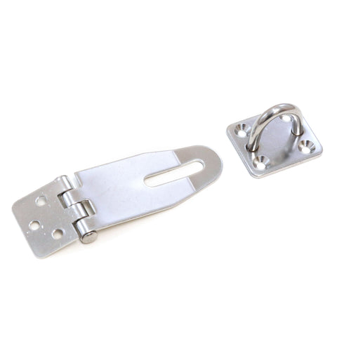 Red Hound Auto Door Padlock Hasp Clasp Latch 304 Stainless Steel Marine Grade for Cabinets Doors Drawers Gates and Sheds 2-7/8 x 1-3/16 Inches