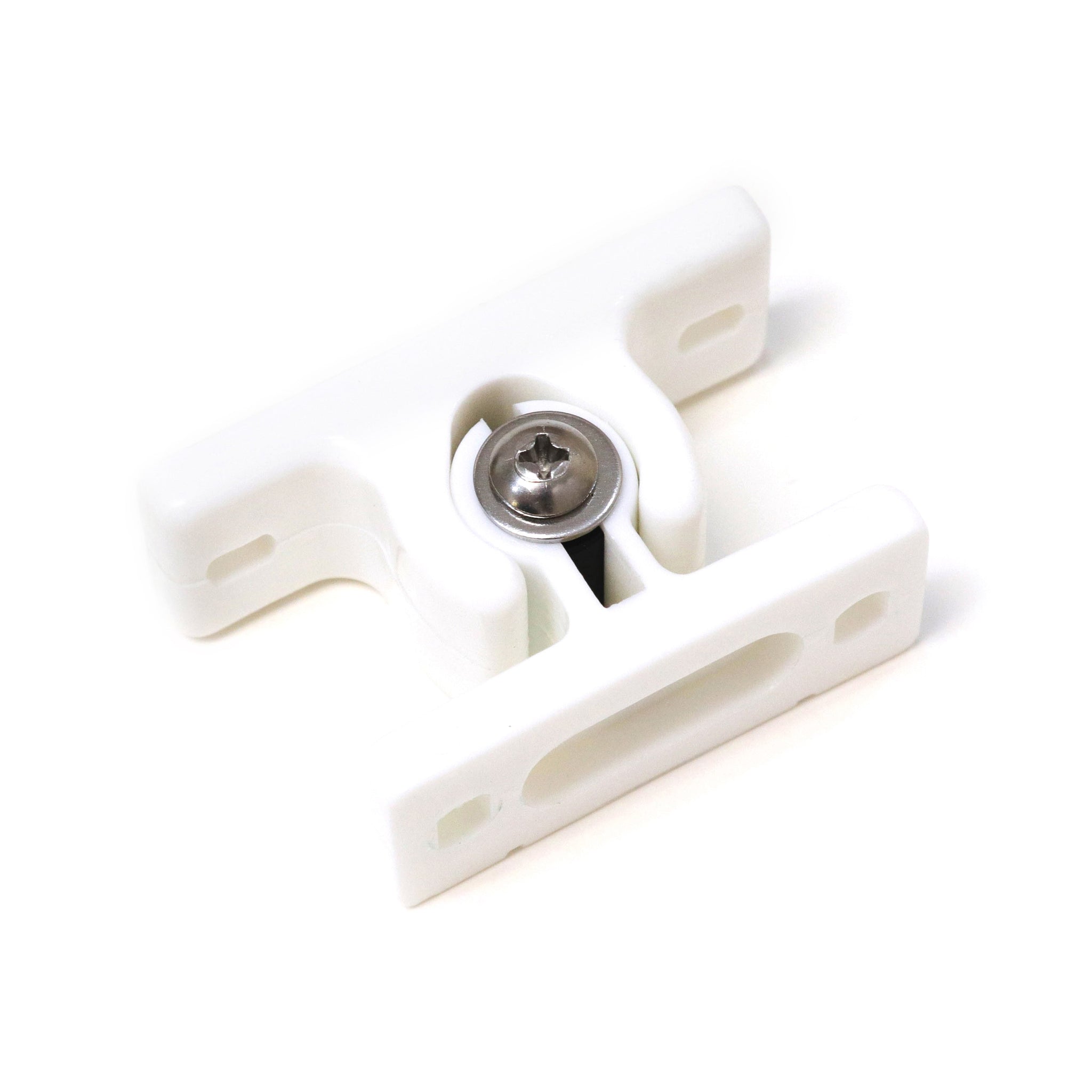 Red Hound Auto 1 Adjustable Door Holder White Nylon Assembly for Sliding or Hinged Doors RV Truck Trailer Motorhome 2-5/8 and 2-1/2 Inches Long Complete Set