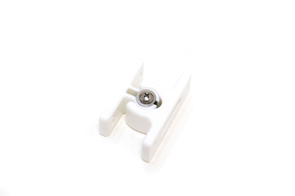 Red Hound Auto 1 Adjustable Door Holder White Nylon Assembly for Sliding or Hinged Doors RV Truck Trailer Motorhome 2-5/8 and 2-1/2 Inches Long Complete Set