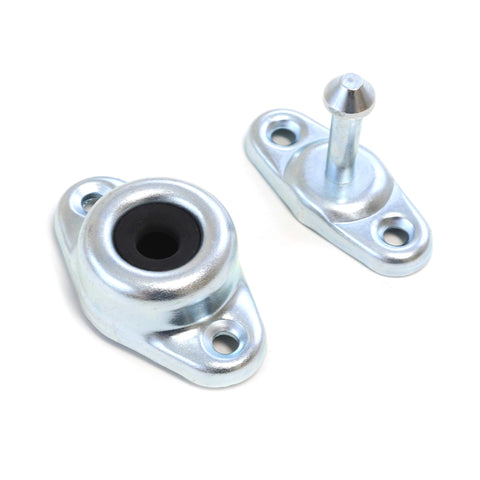 Red Hound Auto Entry Door Holder Catch Coated Steel for Trailer Doors and More Includes Metal Stem and Socket 3 Inch