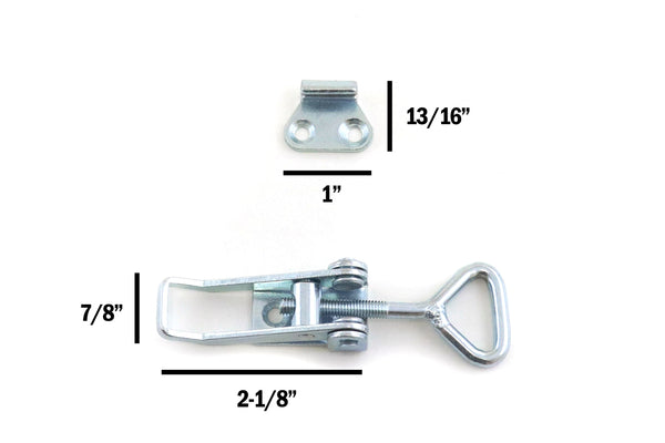 Red Hound Auto 20 Pull Latch Toggle Clamps Adjustable Coated Steel for Cabinets Doors Storage Boxes and More 2-1/8" 54 mm