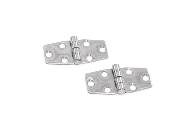 Red Hound Auto Boat RV Door Hinges Polished Stainless Steel Marine Grade for Cabinets Hatches 3 x 1.5 Inches Set of 16