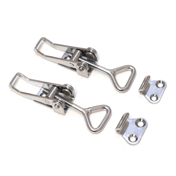 Red Hound Auto 2 Pull Latch Toggle Clamps Adjustable 304 Stainless Steel Marine Grade for Cabinets Doors Storage Boxes and More 2-1/8 Inch 54 mm