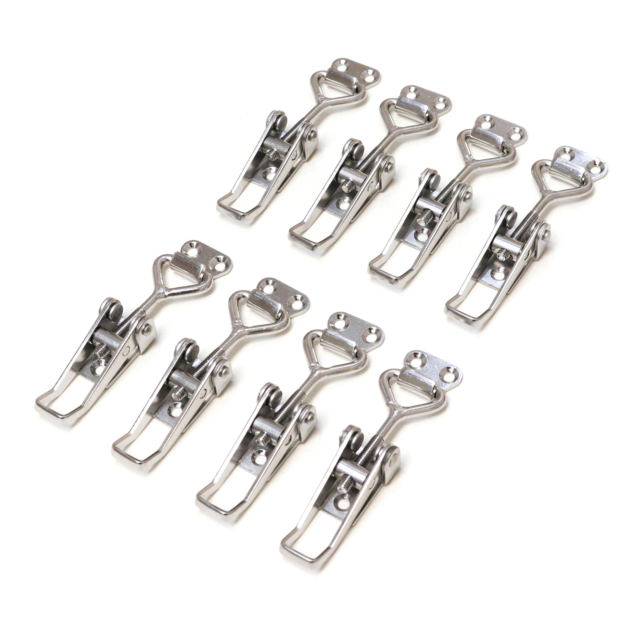 Red Hound Auto 8 Pull Latch Toggle Clamps Adjustable 304 Stainless Steel Marine Grade for Cabinets Doors Storage Boxes and More 2-1/8 Inch 54 mm