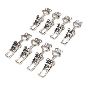 Red Hound Auto 8 Pull Latch Toggle Clamps Adjustable 304 Stainless Steel Marine Grade for Cabinets Doors Storage Boxes and More 2-1/8 Inch 54 mm