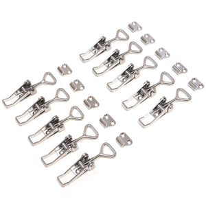 Red Hound Auto 10 Pull Latch Toggle Clamps Adjustable 304 Stainless Steel Marine Grade for Cabinets Doors Storage Boxes and More 2-1/8 Inch 54 mm
