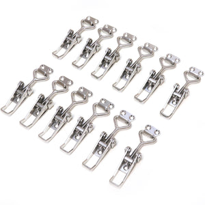 Red Hound Auto 12 Pull Latch Toggle Clamps Adjustable 304 Stainless Steel Marine Grade for Cabinets Doors Storage Boxes and More 2-1/8 Inch 54 mm