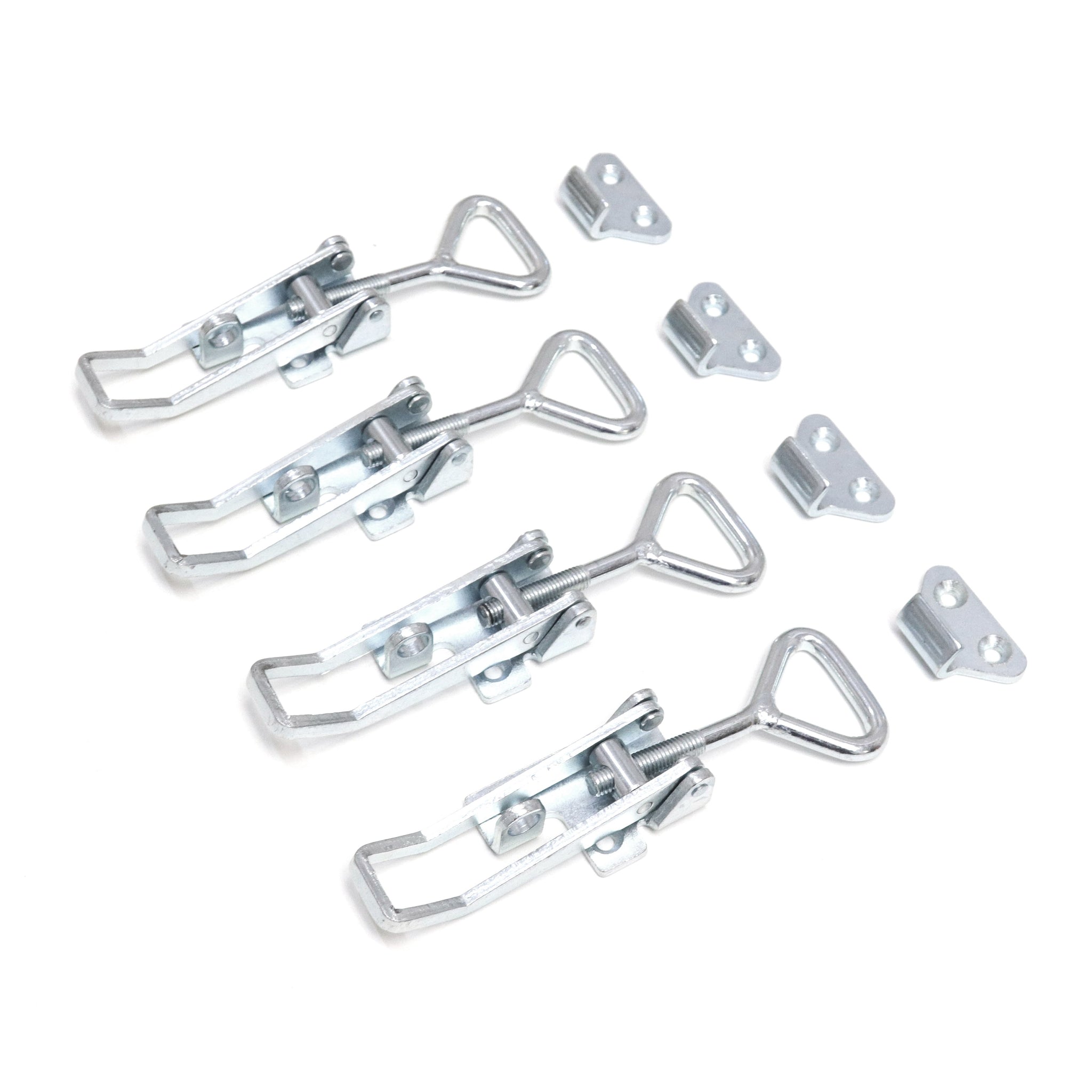Red Hound Auto 4 Pull Latch Toggle Clamps Adjustable Coated Steel for Cabinets Doors Storage Boxes and More Large 3-3/4 Inch 100 mm