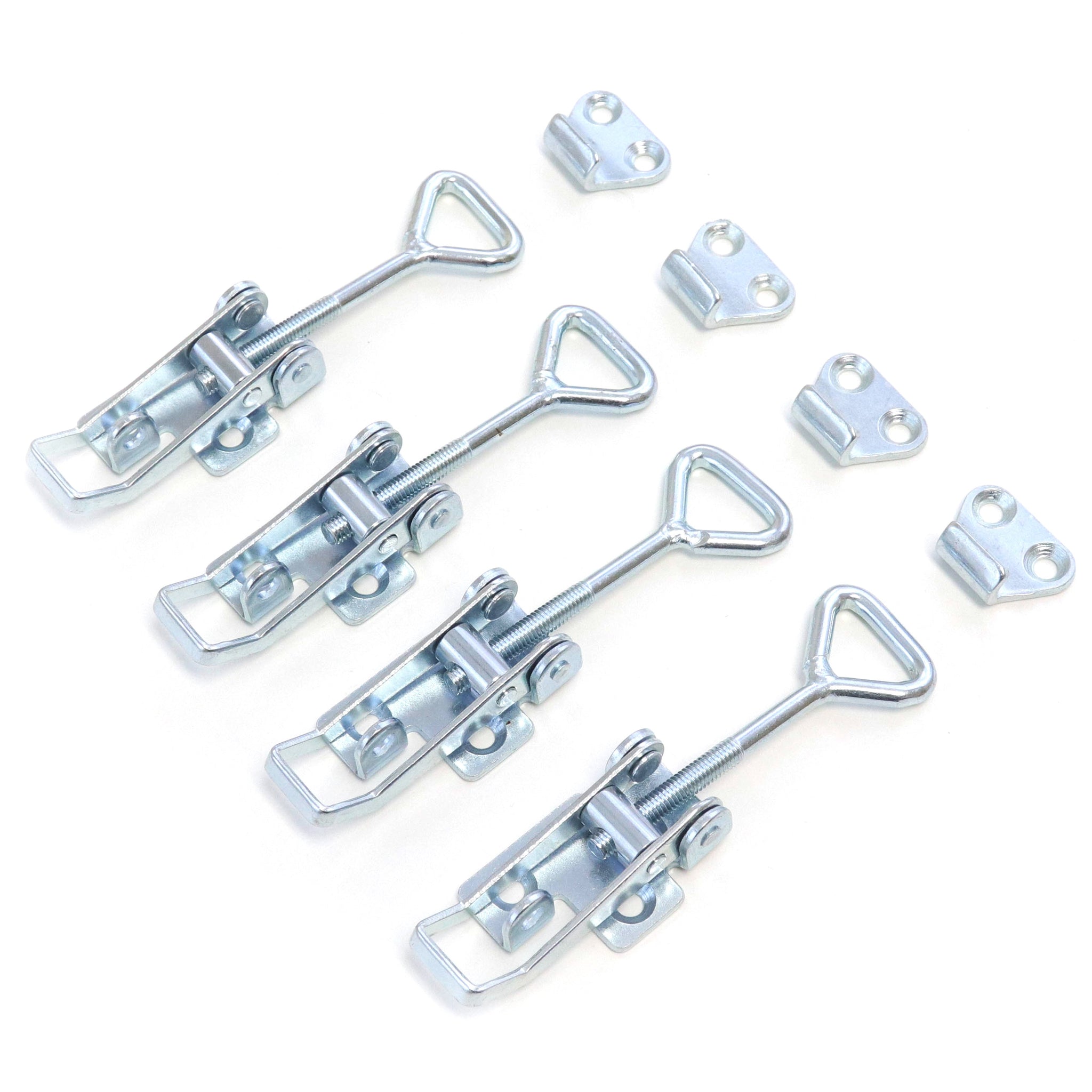 Red Hound Auto 4 Pull Latch Toggle Clamps Adjustable Coated Steel for Cabinets Doors Storage Boxes and More 2-1/2" 66 mm