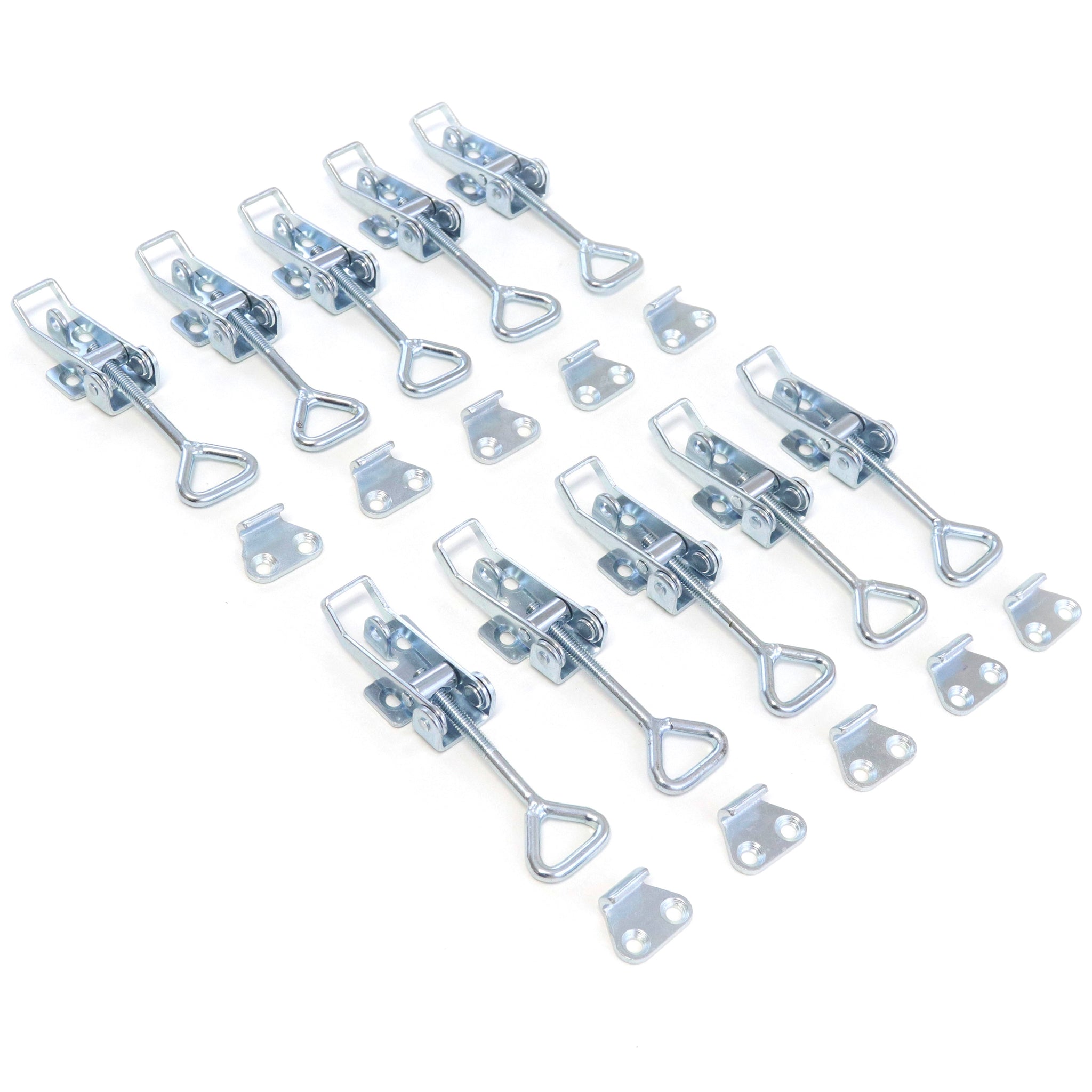 Red Hound Auto 10 Pull Latch Toggle Clamps Adjustable Coated Steel for Cabinets Doors Storage Boxes and More 2-1/2" 66 mm
