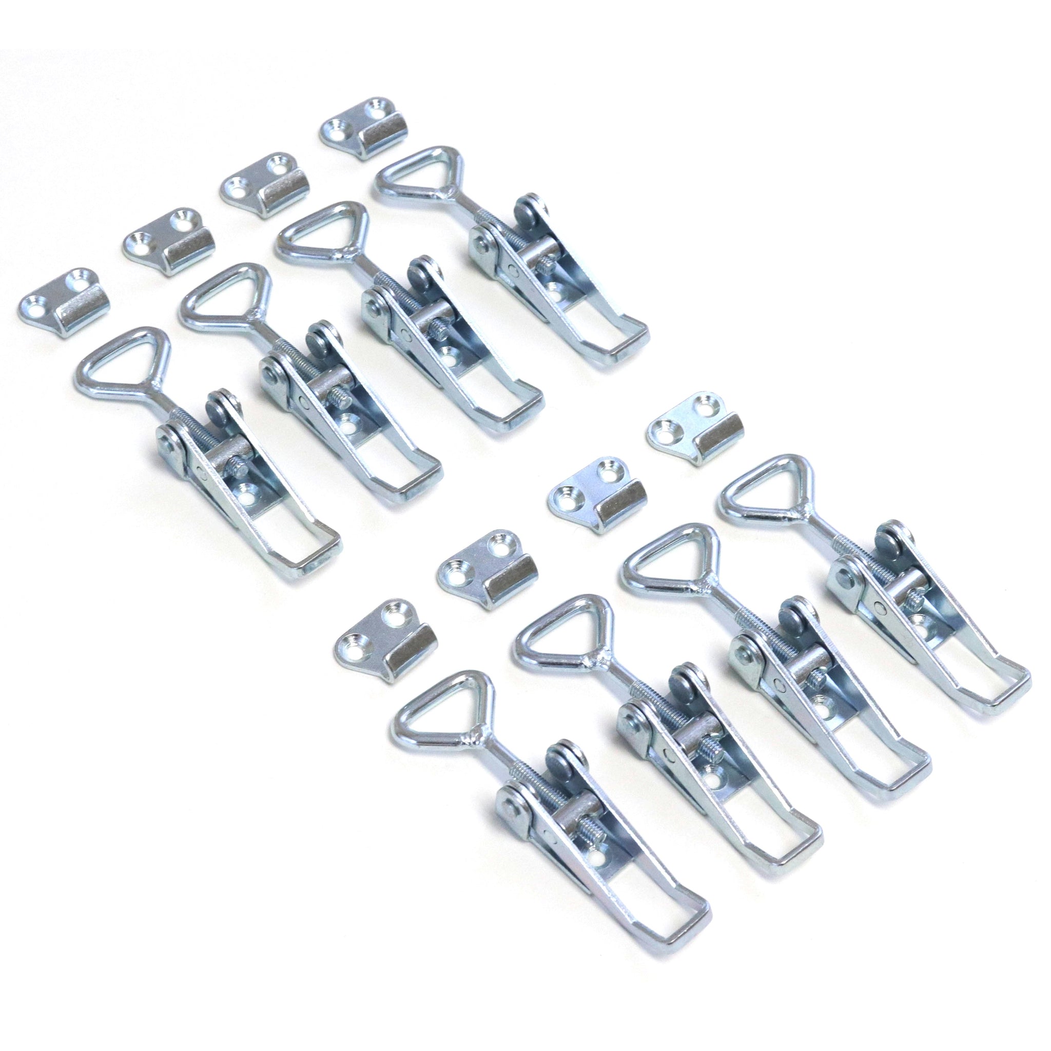 Red Hound Auto 8 Pull Latch Toggle Clamps Adjustable Coated Steel for Cabinets Doors Storage Boxes and More 2-1/8" 54 mm