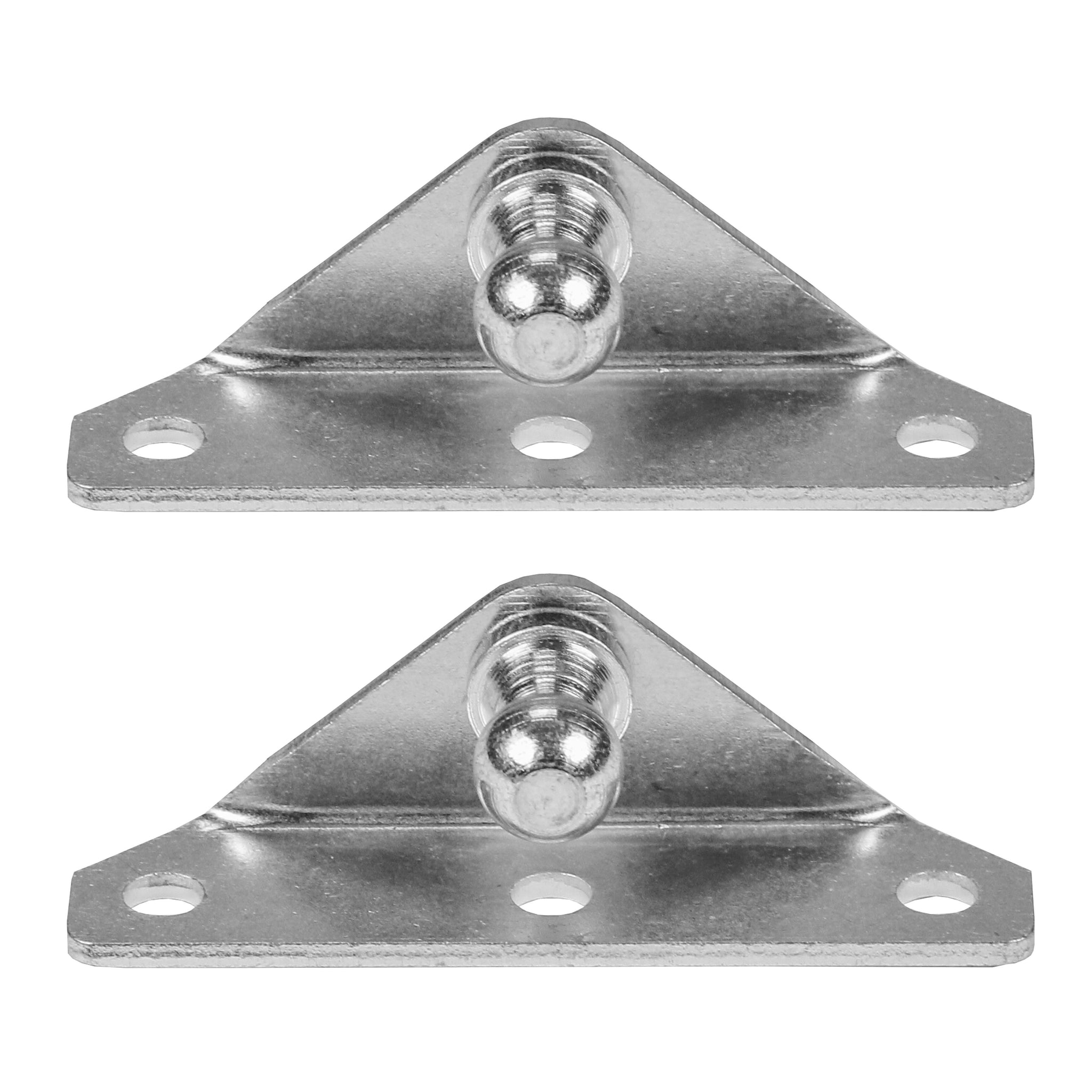 Red Hound Auto 2 Ball Stud Mounting Brackets 10mm Compatible with Gas Prop Strut Spring Lift for RV Camper Toolbox Tonneau Covers Cabinets and More Coated Steel Angled Base Inside Mount