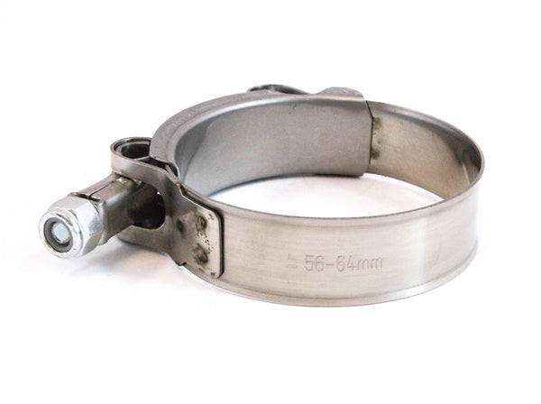 10x Premium 304 Stainless Steel T-Bolt Turbo Silicone Hose Clamp 2.25 Inches 56-64mm