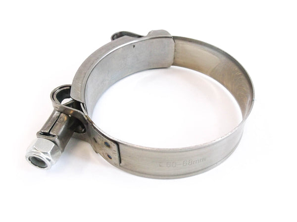 10x Premium 304 Stainless Steel T-Bolt Turbo Silicone Hose Clamp 2.5 Inches 60-68mm