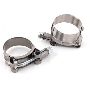 2 Red Hound Auto Premium 304 Stainless Steel T-Bolt Turbo Silicone Hose Clamps 1.5 Inches 38-44mm