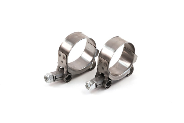 2 Red Hound Auto Premium 304 Stainless Steel T-Bolt Turbo Silicone Hose Clamps 1.5 Inches 38-44mm