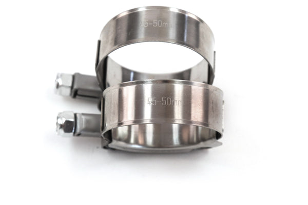 4 Red Hound Auto Premium 304 Stainless Steel T-Bolt Hose Clamps 1.75 Inches 45-50mm