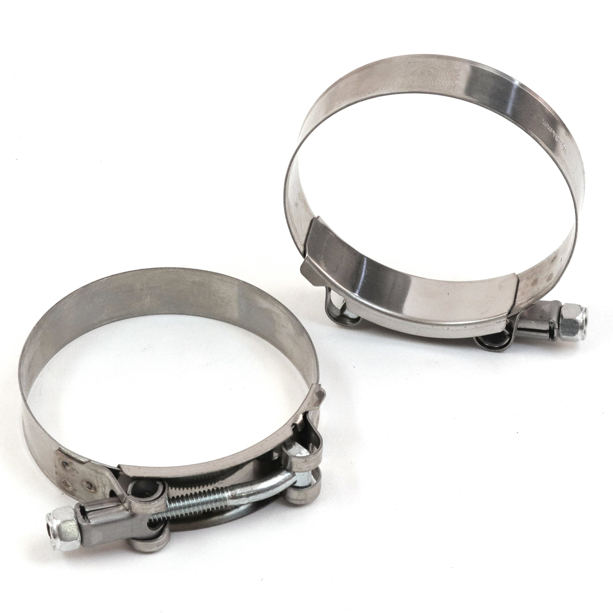 2 Red Hound Auto Premium 304 Stainless Steel T-Bolt Turbo Silicone Hose Clamps 3.25 Inches 76-84mm